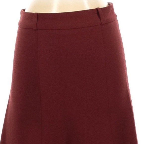 Cris Barros A-Line Skirt Size 36 Burnt Orange Rust Color Thick Fabric Brazilian - Picture 4 of 8